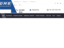 Tablet Screenshot of dmbmoving.com